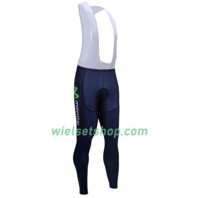 Fietsbroek Lang met Bretels 2017 Movistar Team N001